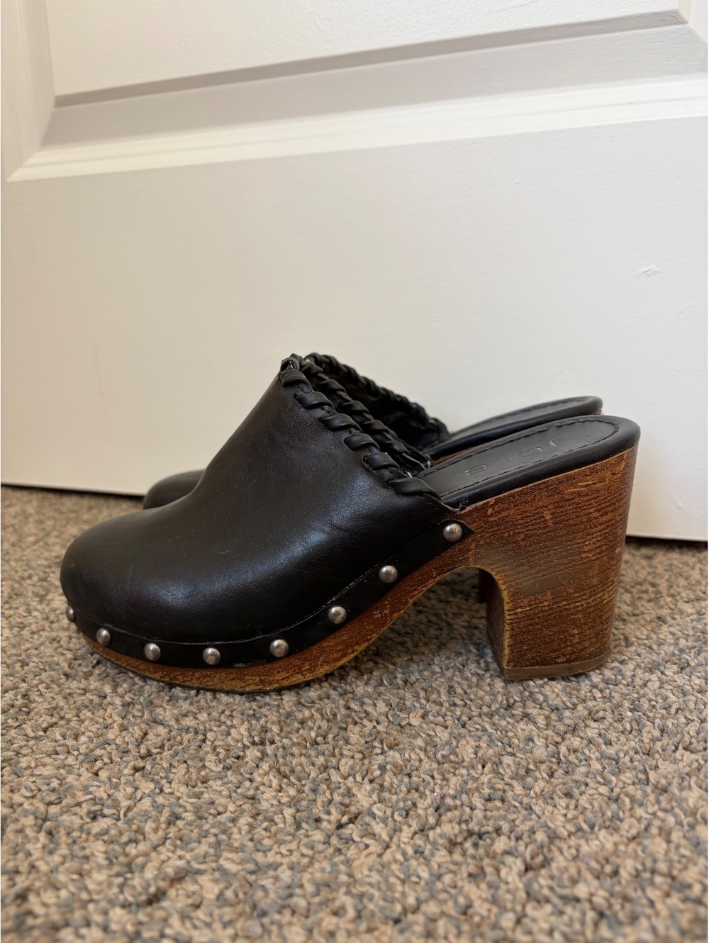 Boho clog heels